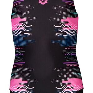 Arena Kids Swim One Piece - Black and Pink